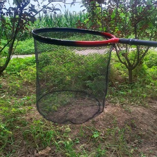 Fishing net head black and red integrated ring black pit competitive fishing net thickened hanging glue anti-hanging quick-drying fishing gear accessories