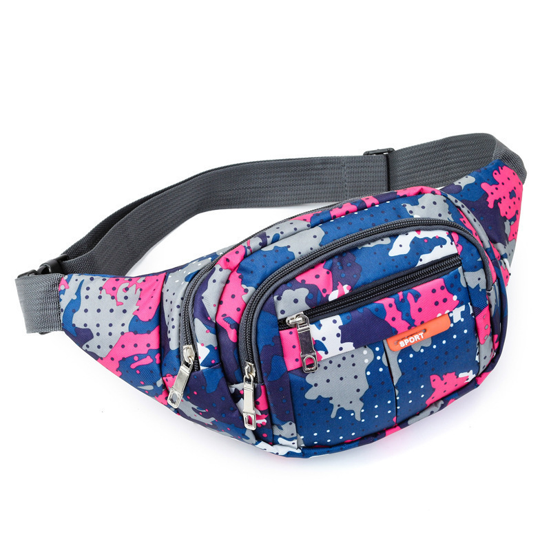 Comercio exterior nuevo bolso de hombre moda ocio bolso de pecho de nylon multicapa deportivo al aire libre bolso de cintura de teléfono móvil