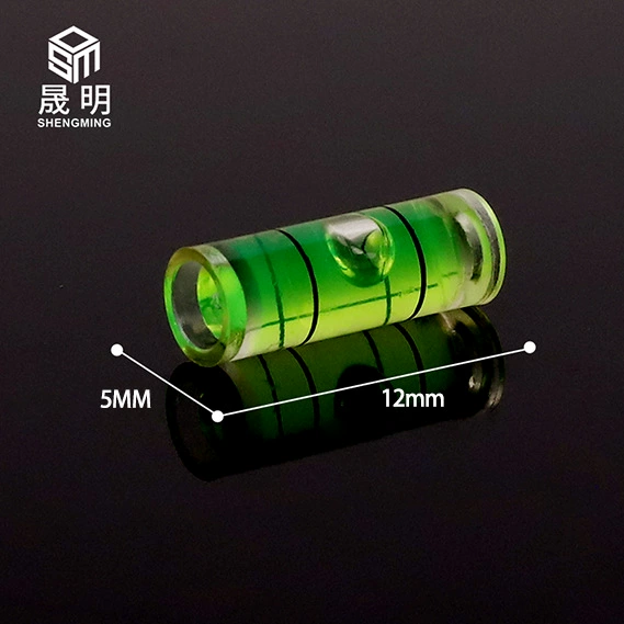 5*12 мм Акриловые пластиковые цилиндрические горизонтальные пузырьки измерения виджет балансировки линейка уровня горизонтальных пузырьков