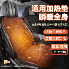 汽车加热坐垫车载冬季电加热通用保暖坐垫12V24V小车货车通用垫
