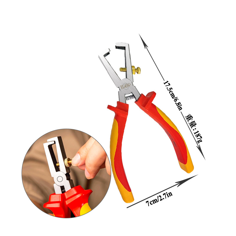 Alicates para electricistas multifuncionales transfronterizos, serie de aislamiento, alicates para pelacables, alicates de punta fina, alicates para cables especiales para electricistas