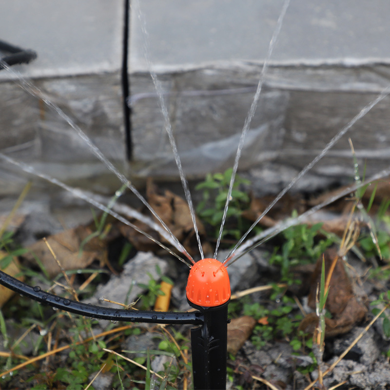 Jardín de la lluvia del nuevo tipo ajustable de 8 agujeros de goteo en el suelo enchufado micro rociador precio unitario no incluye impuestos