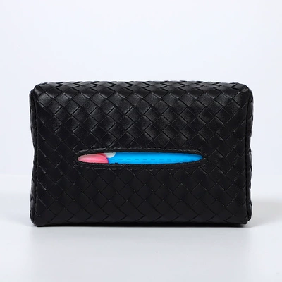paper box multifunctional DIY – Car tissue box/set - woven-chair-back-tissue-box-black