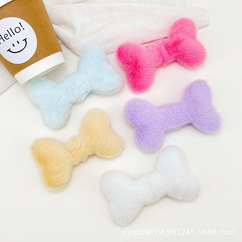 トレンディでクールなヨーロッパミンクカラー子犬の骨ブローチソフトかわいいクリエイティブ骨 diy 衣類靴と帽子ペットのおもちゃアクセサリー|undefined