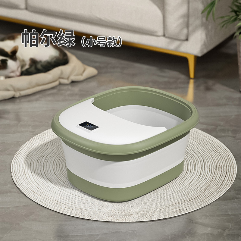 Baño de pies plegable sobre pantorrilla portátil nuevo tipo con cubierta de aislamiento térmico hogar baño de pies dormitorio baño de pies bañera de pies