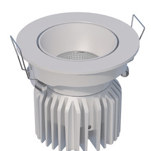 COB工程射灯外壳 LED洗墙灯3寸 40W防眩射灯外壳可调角度配件