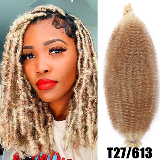 24 Zoll Caterpillar Kinky Marley Flechthaar Frühling AfroTwist Haar_voghion.com
