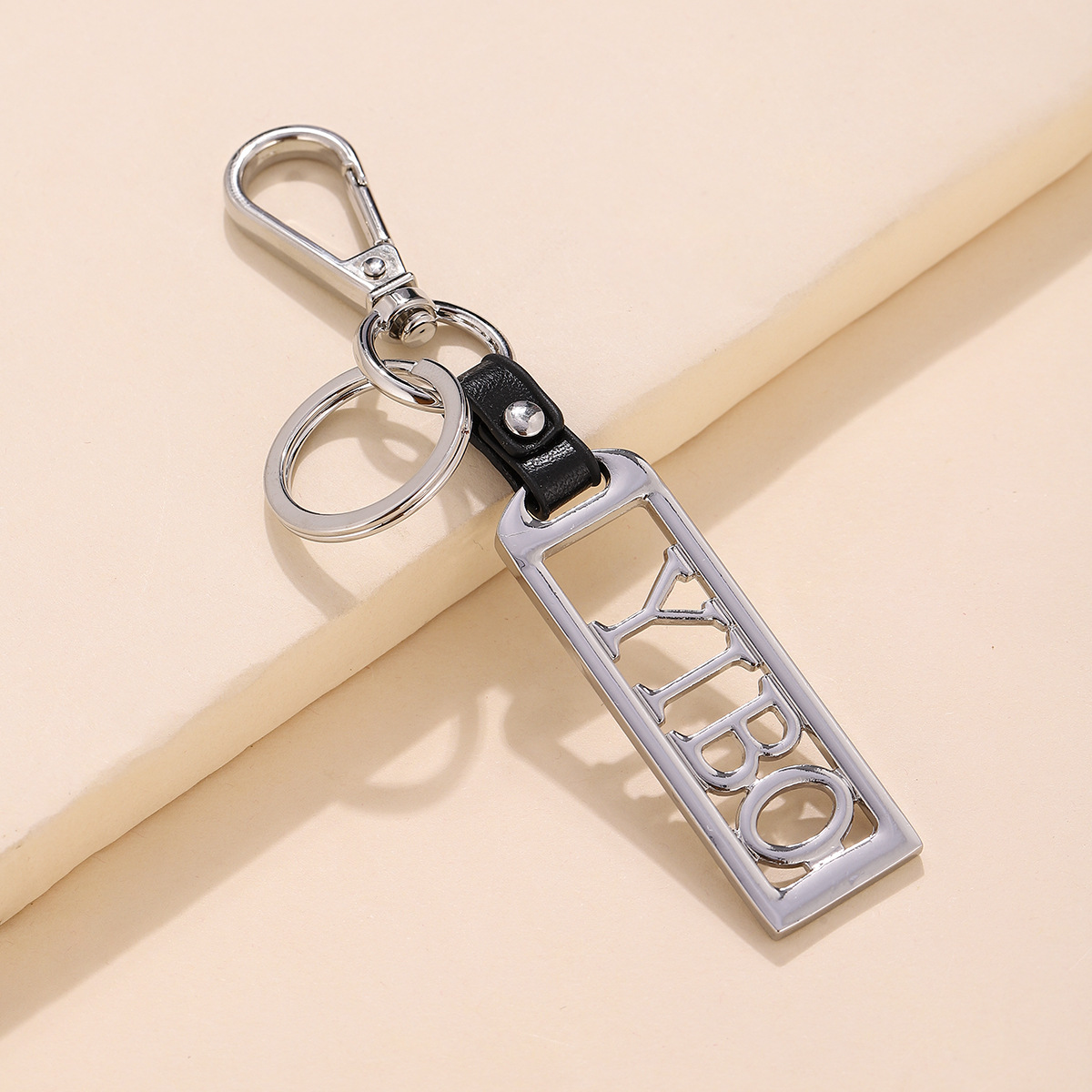 Estilo de la celebridad de los hombres de la cintura llavero creativo llavero del coche colgante de metal llavero