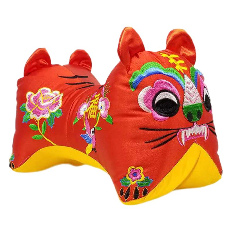 Источник производителя Shanxi вышитая двухголовая тканевая игрушка с атласной куклой подушка