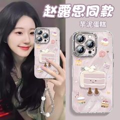 立体蛋糕适用华为nova14手机壳可爱卡通公仔小米15全包精孔羽纱