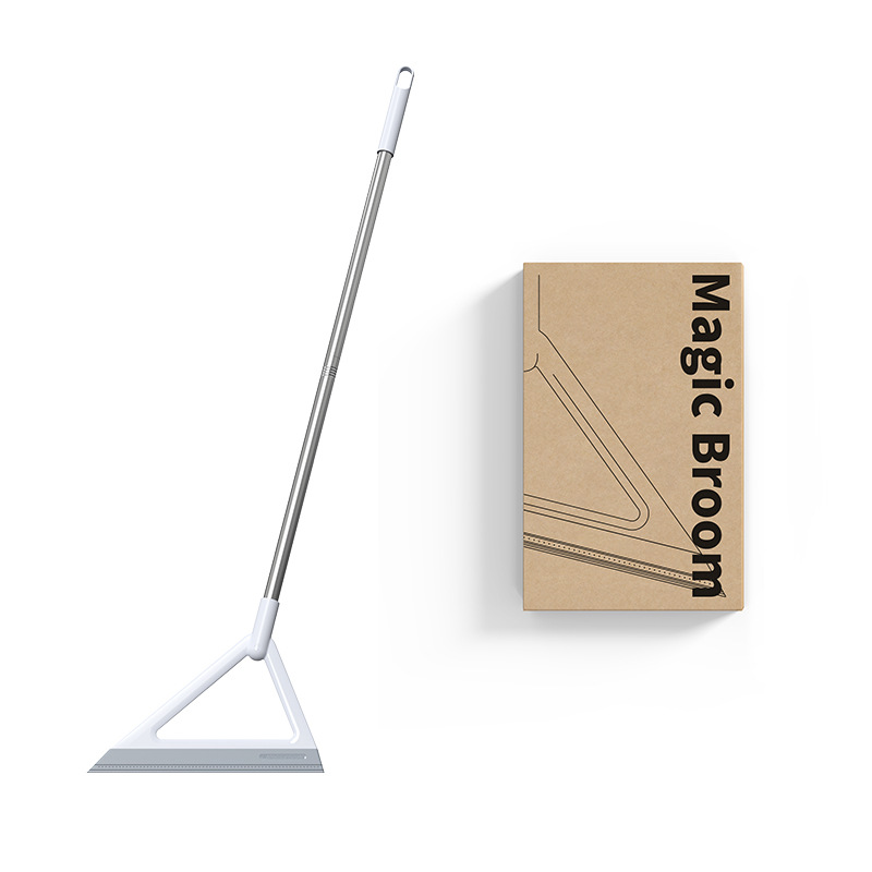 Cubas mágicas multifuncionales, pieles antiadherentes, limpiaparabrisas de baño, escobas sin polvo, escobas portátiles