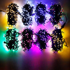Manufacturer's direct supply LED light string black wire light string with flashing bubble color light flashing light string starry sky lighting project illumination