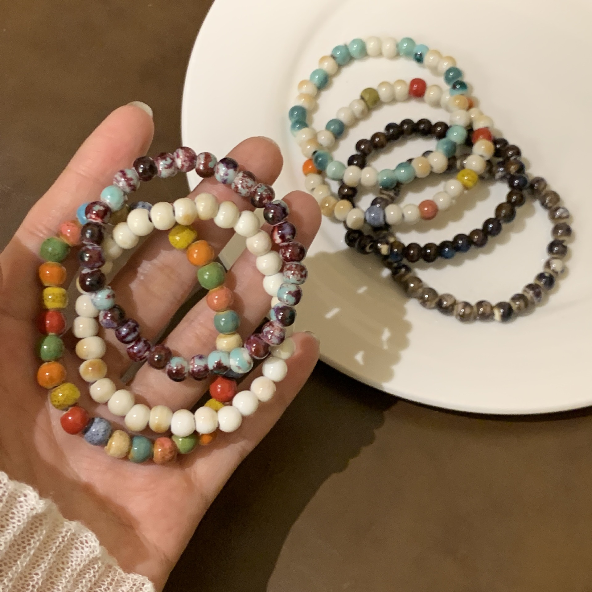 retro universal ethnic beaded bracelet