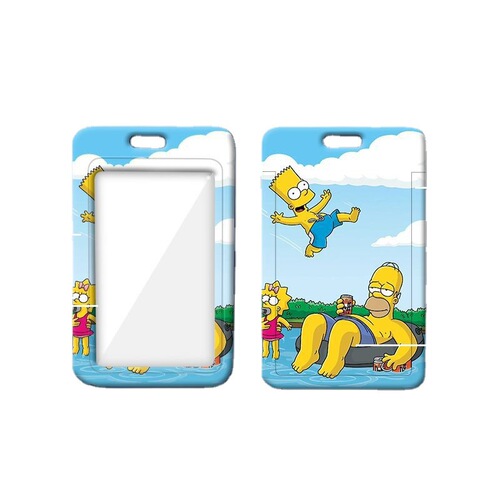The Simpsons card holder wholesale student meal card school badge work permit access control card holder small card factory name badge