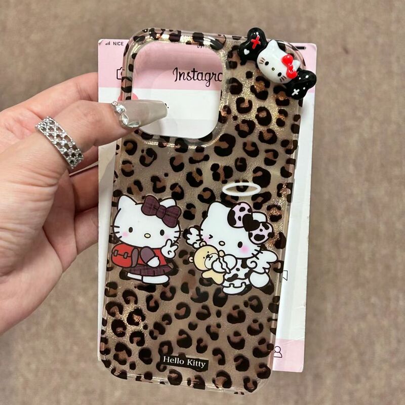 Cute Leopard Print Kitty Cat Iphone17Pro/14/13/12 Phone Case Se Apple Xr/Xsmax716