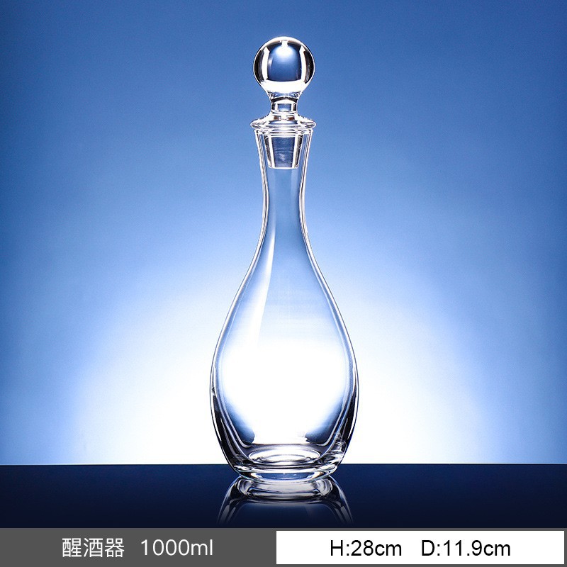 Importación checa sin plomo de cristal de estilo europeo simple de estilo doméstico de decantación ligeramente lujosa diversificación de botellas de vino tinto image 11