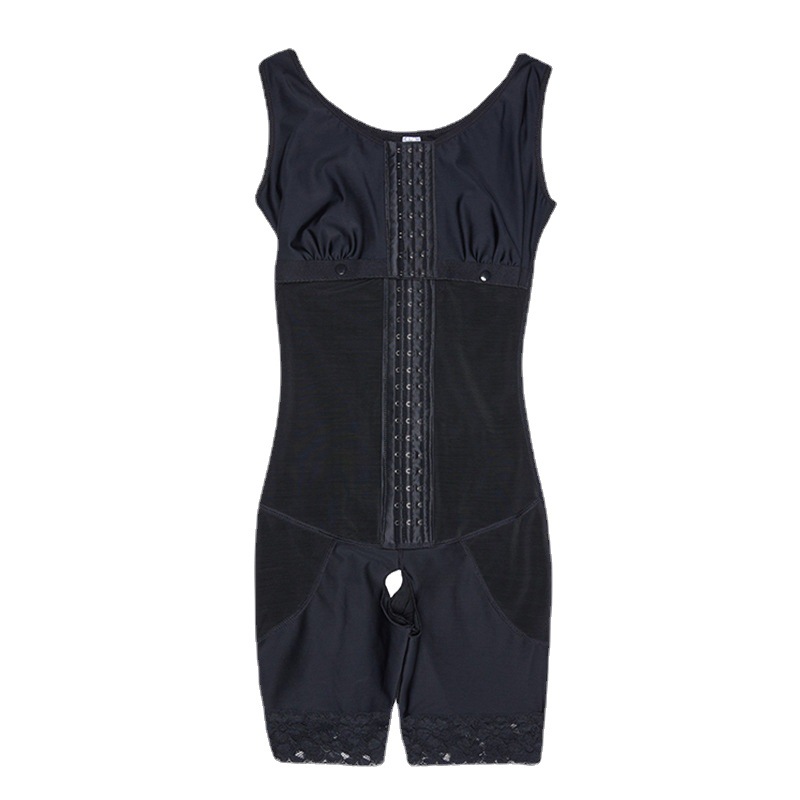 Cross-border de pecho largo de malla elástica de encaje de una pieza corsé de las mujeres del vientre de la contratación de la cadera levantamiento del cuerpo de una sola pieza corsé