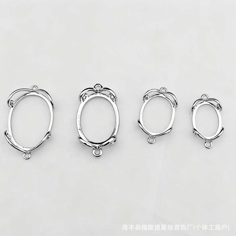 Fashionable and Minimalist Platinum-Plated Copper Magic Box Double-Ear Bracelet with Original Stone Inlay in Various Sizes Fashionable and Minimalist Platinum-Plated Copper Magic Box Double-Ear Bracelet with Original Stone Inlay in Various Sizes