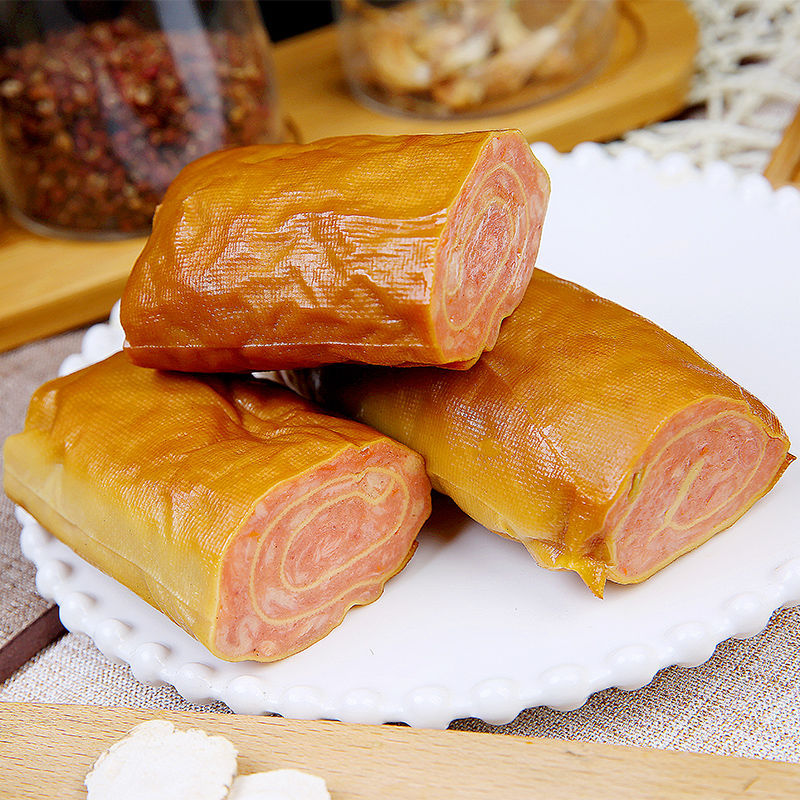 豆皮肉卷五香肉卷245克×2袋东北特产熟食卤味夜宵熟食下酒菜现货