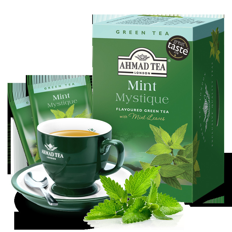 British AHMAD Aman tea mint green tea 20 pieces boxed tea bag leaves Moroccan flavor fresh tea bag