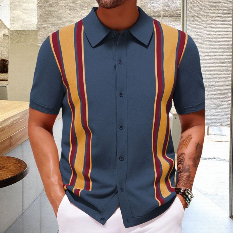 欧米の外国貿易のメンズアマゾンの夏の新型のニットは色のビジネスのpoloのシャツの男性のsy0171にぶつかります。|undefined
