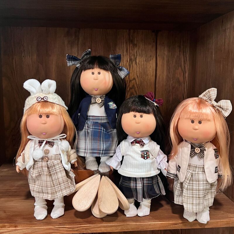 Mia Spanish Potato Doll 24cm Doll 30cm Handmade Girl DIY Waldorf with Changeable Clothes