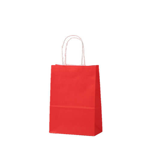 批发手提袋彩色牛皮纸袋外卖奶茶打包购物袋生日礼品袋纸袋子