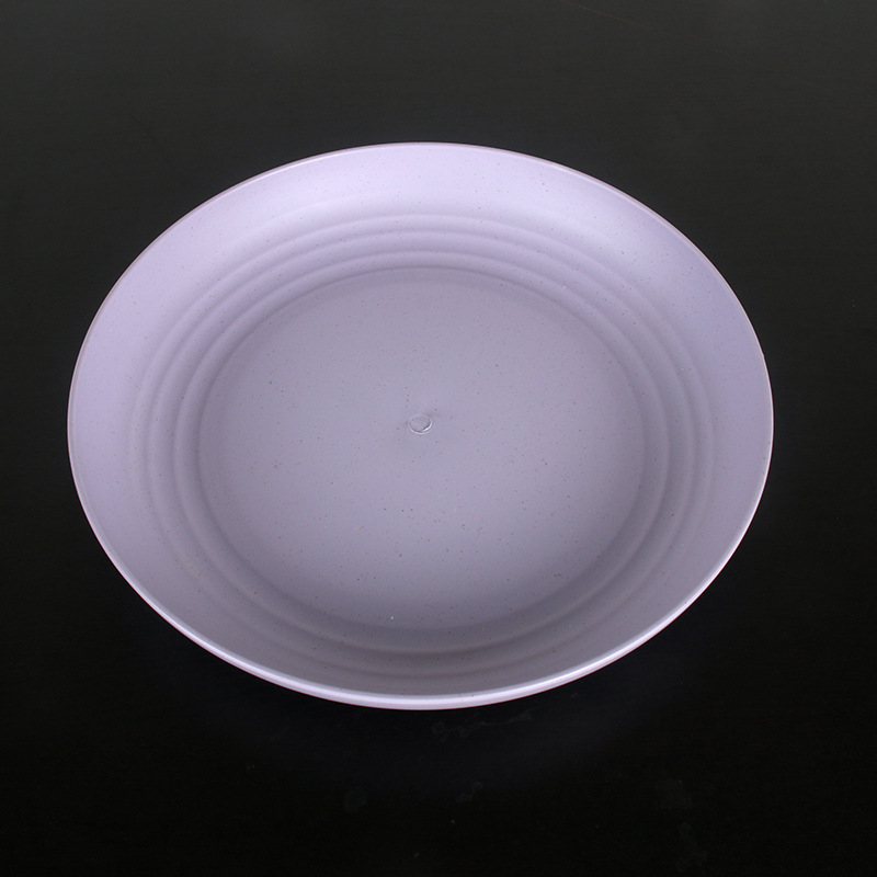 25cm Disco 8 Unids paja de trigo plato de cena del hogar placa de la torta plato de fruta plato resistente a la caída plato de restaurante vajilla image 13