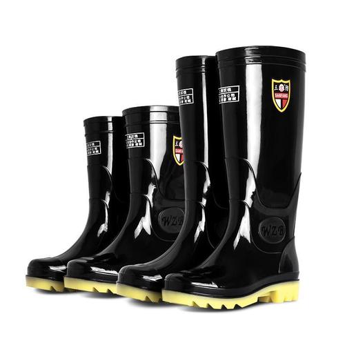Rain boots for men, water shoes, men's waterproof high-tubed, mid-tubed, summer short-tubed slip-on rubber shoes, anti-slip and wear-resistant water boots
