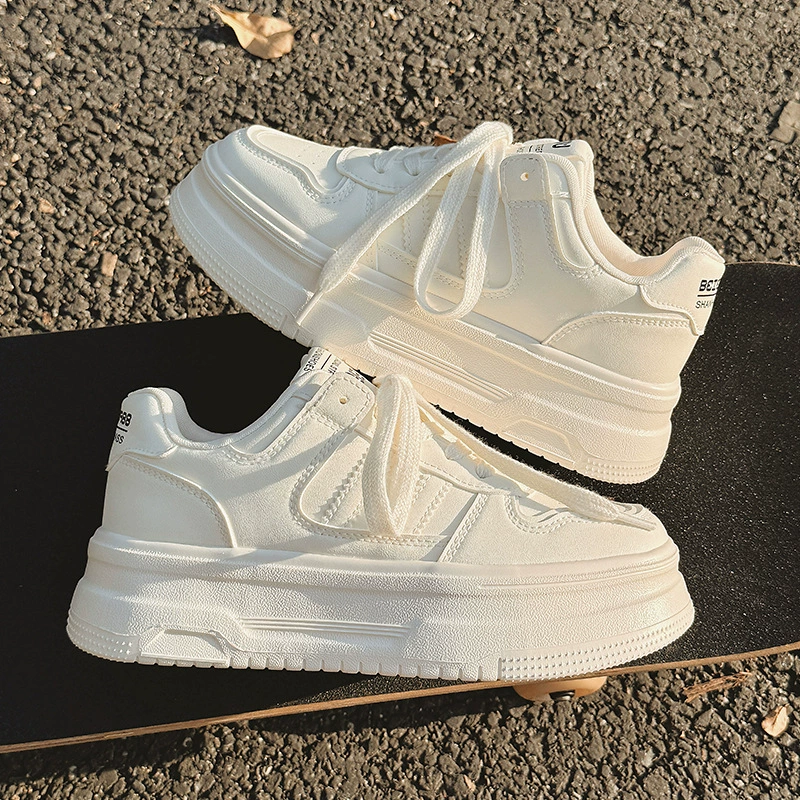 High white shoes platform, footwear, sports universal sports shoes, trend of season