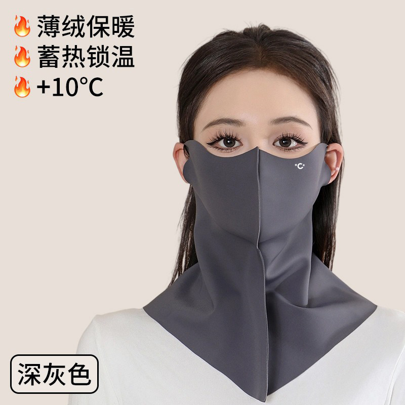 户外骑行防风防寒半脸护颈upf1000防晒面罩10A抗菌无痕保暖口罩冬|undefined