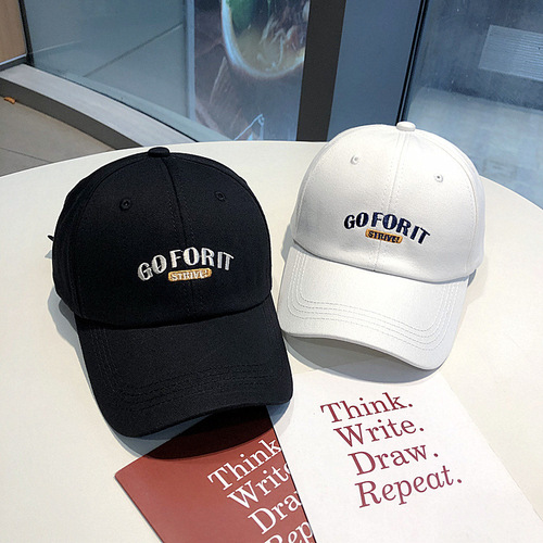 Spring and Summer Korean-style Youth Unisex All-match Letter Baseball Cap Chic Student Couple Street Sun-protective Visor Hat Trendy