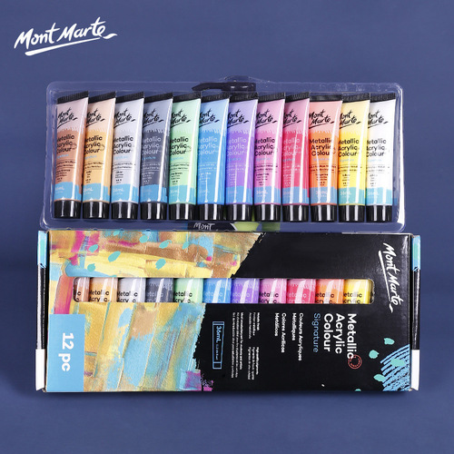 Montmartre acrylic paint set 36ml cross-border Internet celebrity paint canvas waterproof hand-painted 24-color acrylic paint