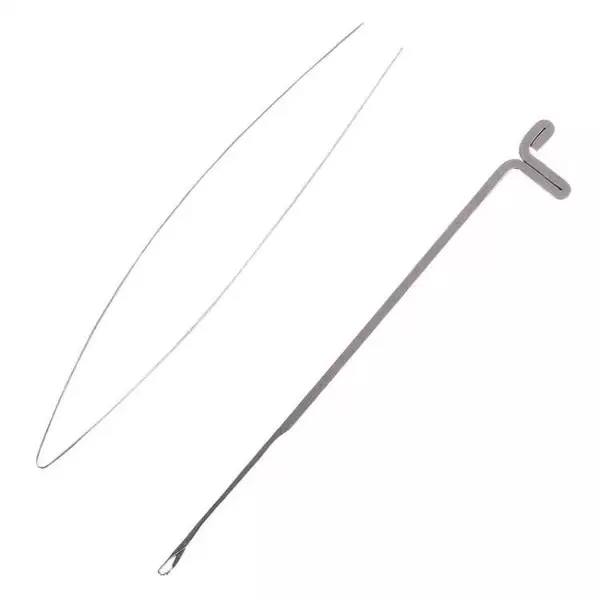 Crafting Needle Set for Threading Beads, Steel Wire for Threading, Needle for Threading Pearls and Beads, Needle for Threading Buddhist Beads