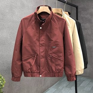 2024 Spring and Autumn Handsome Jacket Men's Ins High Street Trendy Brand Hong Kong Style Japanese Style Harajuku Style Korean Style Trendy Loose Jacket