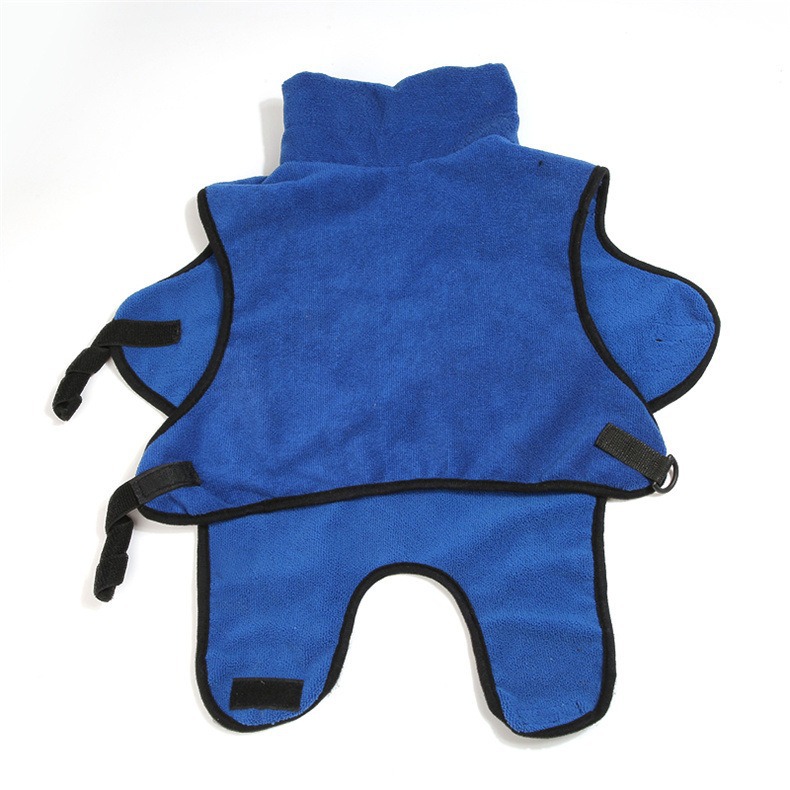 Cross-Border Pet Bathrobe, Coral Velvet Bath Towel, Water-Absorbent, Quick-Drying, Soft Towel, Dog Bath Towel, Large Dog Bath Towel