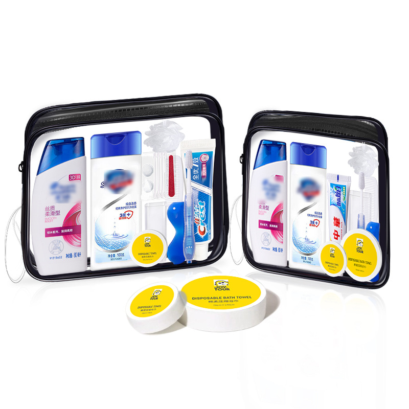 Conjunto de lavado de viaje, lavado, paquete portátil, champú, gel de ducha, conjunto completo de suministros de hotel para viajes de negocios