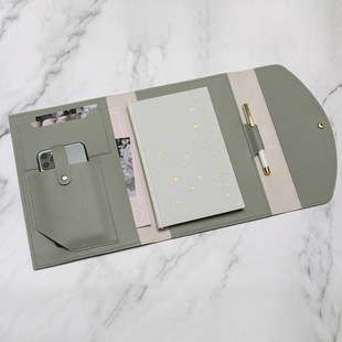 Creative Multifunctional Notebook Cover Business Office Document Storage Bag Advanced Sense Hand Account Book Envelope Leather Cover