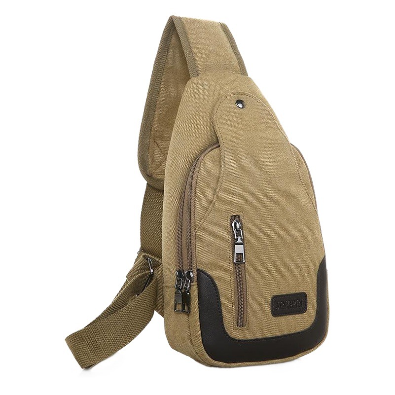 Bags 2026 New Style Men's Chest Bag Canvas Bag Crossbody Bag Men's Bag Shoulder Bag Chest Small Backpack Casual Waist Bag