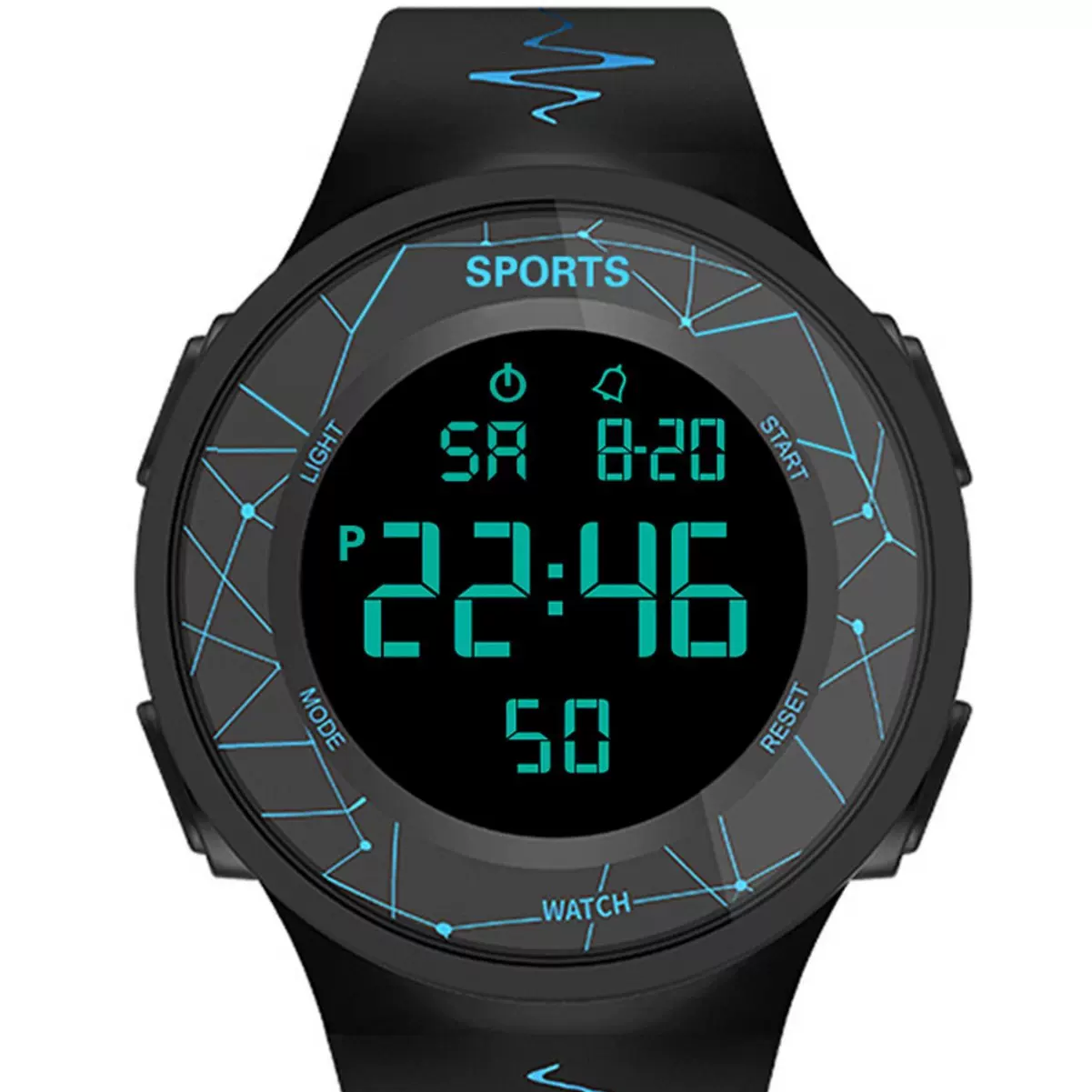 夜光电子手表男潮流简约女初中学生青少年儿童多功能运动手表批发