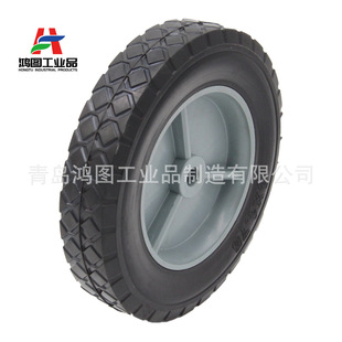 8 inch rubber wheel 8x 1.75 solid wheel trolley cargo car caster air compressor generator equipment caster