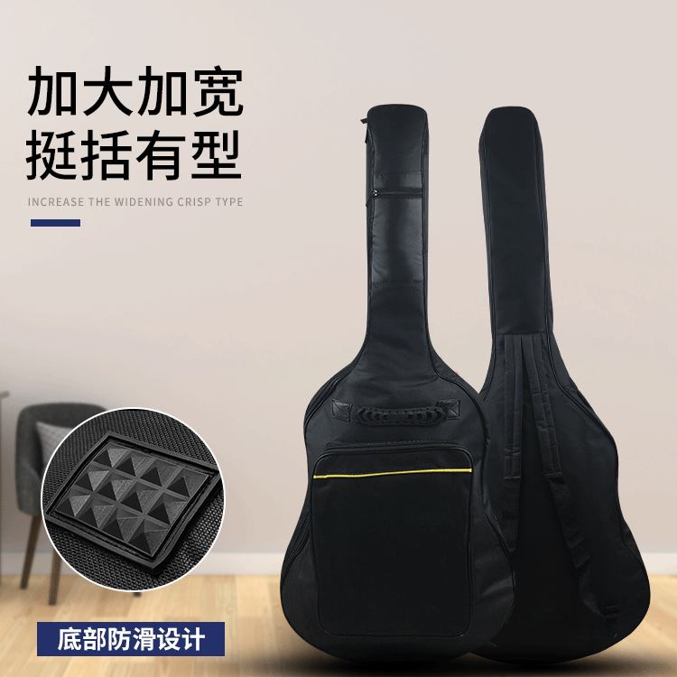 Direct selling acoustic guitar bag, guitar bag with added padding, dual-shoulder backpack, classic 40/41-inch folk backpack