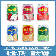 Lotte Korea Imported Fruity Granules Juice Beverage 238ml x 12 Cans Full Carton Grape Flavor BBQ Restaurant Buffet Wholesale