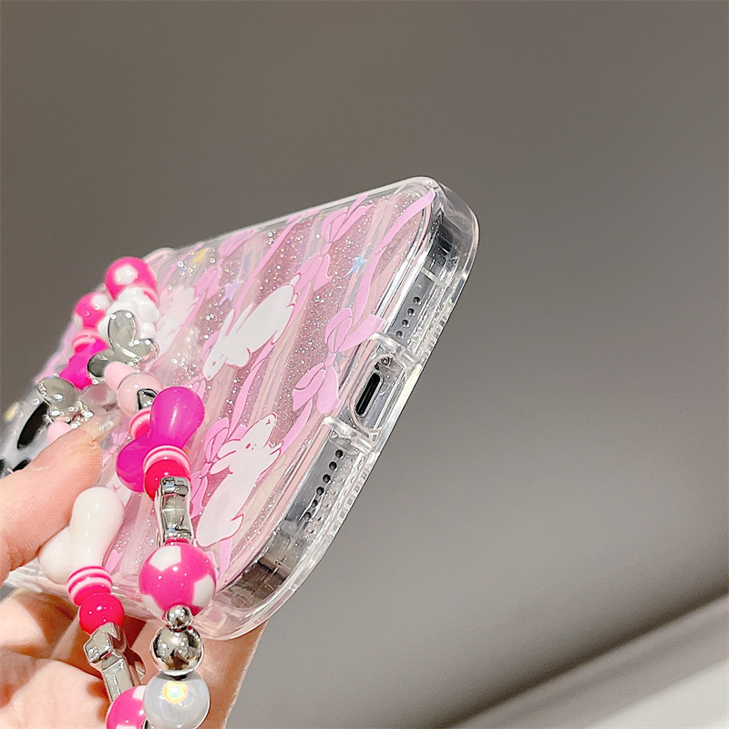 30g Weight iPhone Applicable Brands Phone Cases Classification tpu Material Rabbit Pattern Cute Style Transparent Color Tpu Rabbit Cute Phone Cases Phone Accessories 8