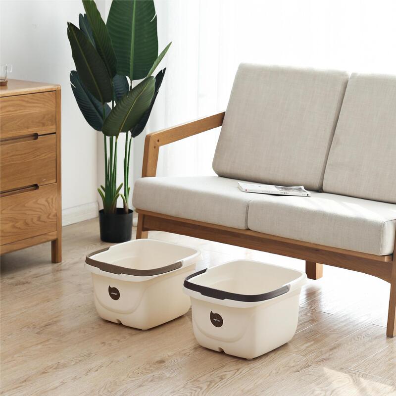 Jian'An Foot Bath Bucket, Plastic Foot Soaking Basin That Reaches Below the Calves, Foot Bath Tub with Massage, Elevated Foot Bath Tub, Heightened Bathtub