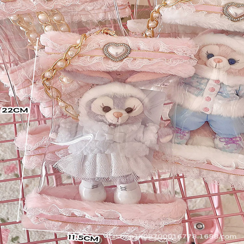 人形ストラップ保護カバー玲娜貝児星黛露キーホルダーバッグ防塵袋人形人形人形人形透明|undefined