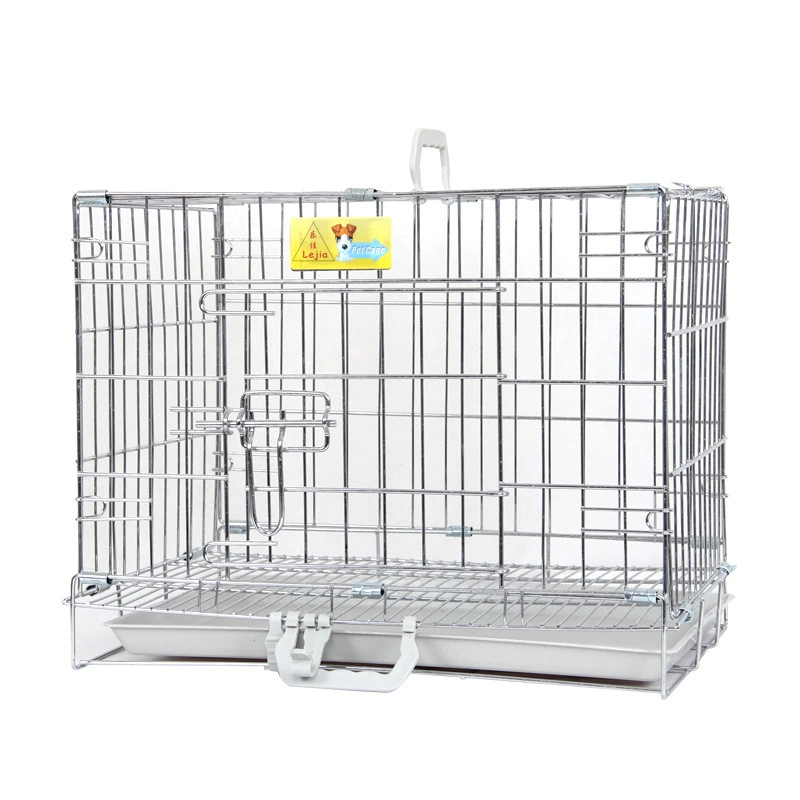 Lejia Гальваническая Клетка Хромированный Складной Домашнее Животное Железная Клетка Маленький и средний размер Собака Кошка Кролик Тедди Bixu Собака Клетка
