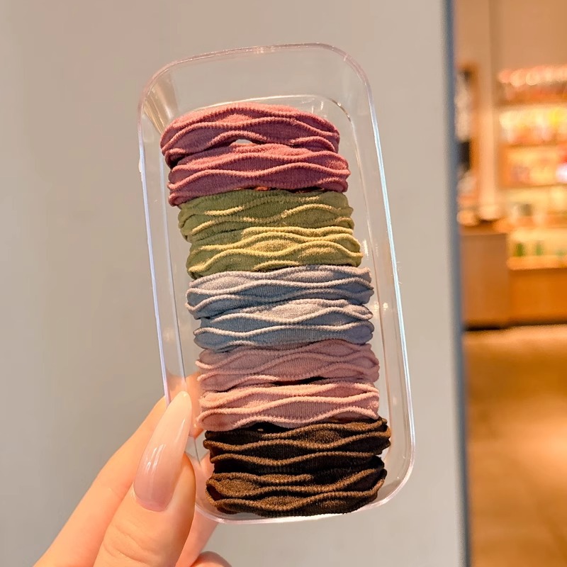 Cuerda para el cabello de cola de caballo alta, alta elasticidad y goma elástica duradera, temperamento femenino, cuerda para la cabeza, 2025 nuevo tocado de anillo para el cabello de verano