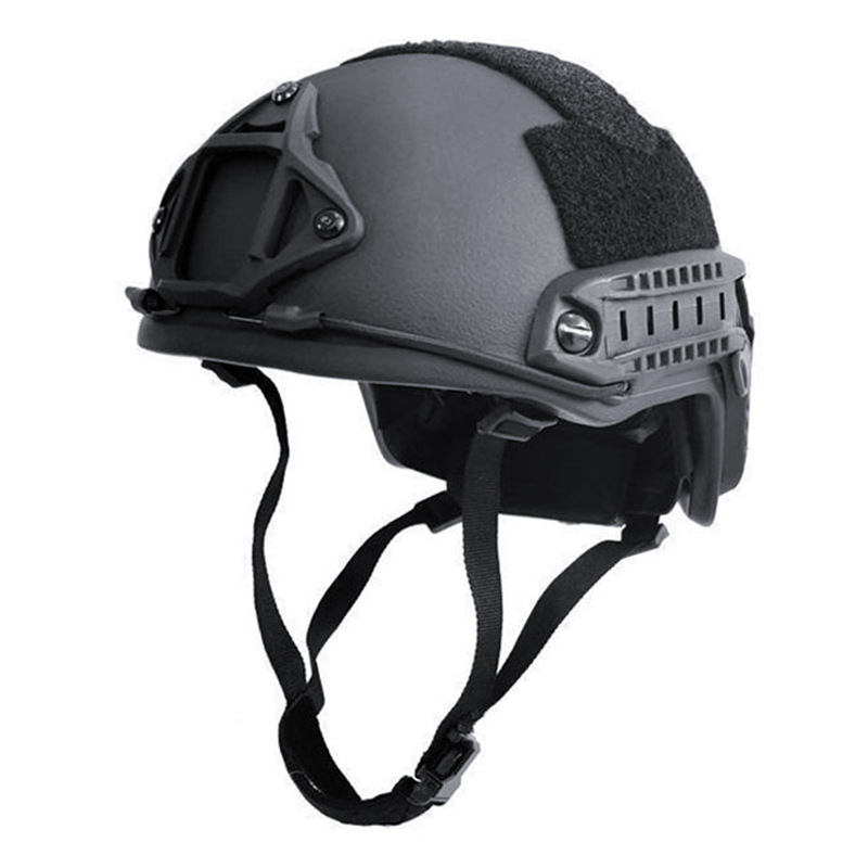 Casco de ciclismo táctico FAST de segundo nivel a prueba de balas PE polímero NIJ3A Seguridad de las fuerzas especiales 1.4KG Ligero image 7