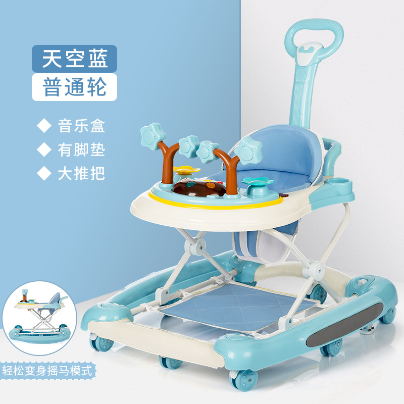 Baby Walker anti-o-pierna anti-vuelco niña niño bebé multifuncional niño caminar ayuda carro